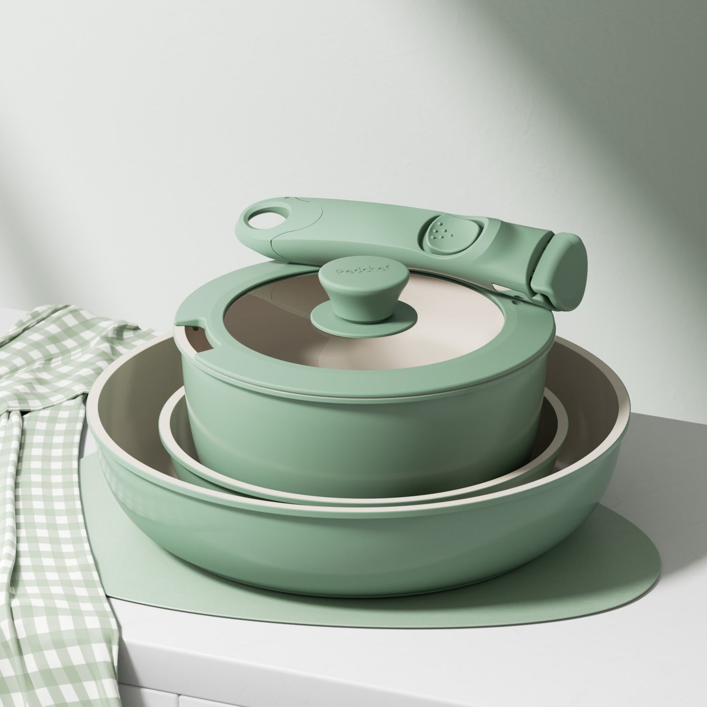 Genio Ceramic Cookware Set 16Pcs