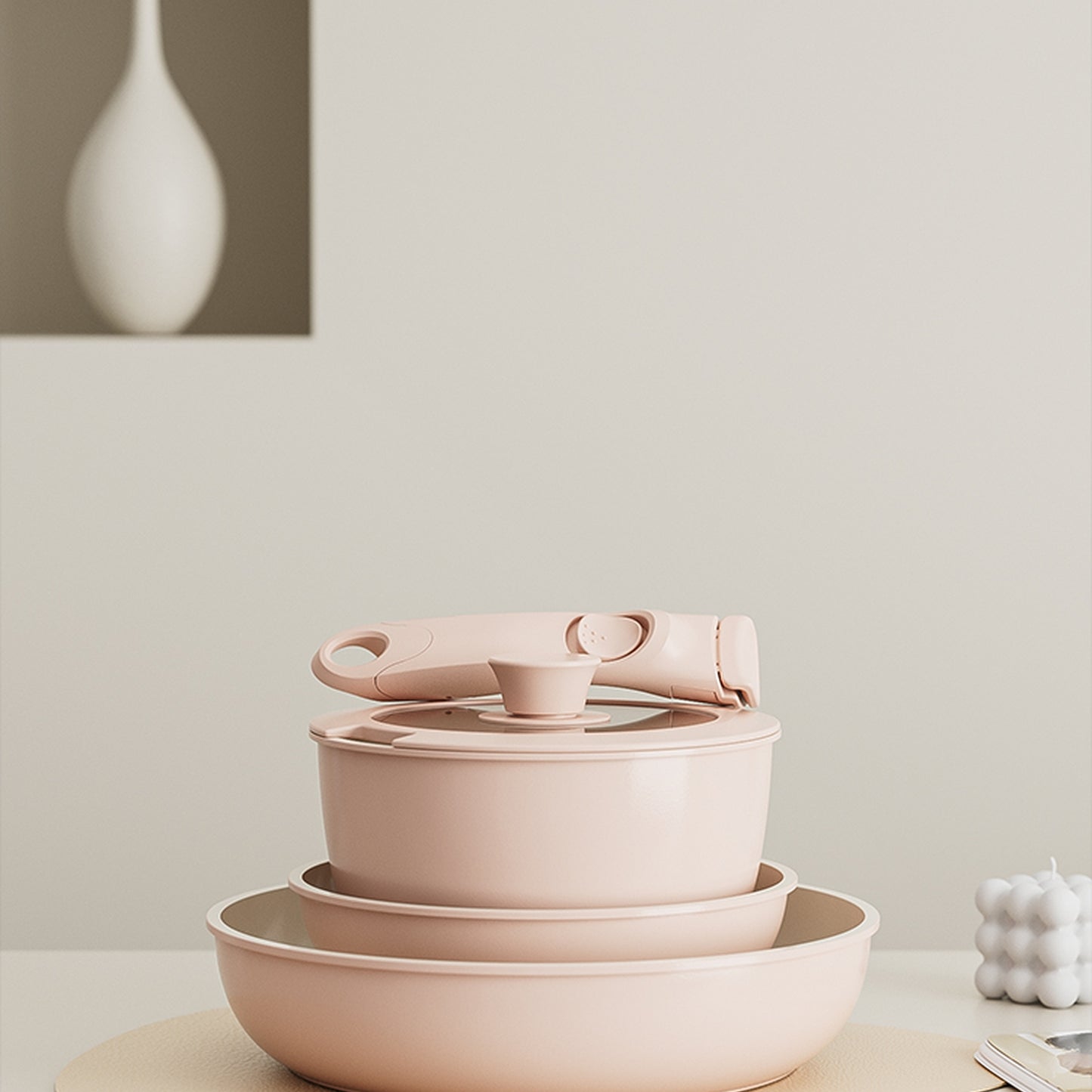 Genio Ceramic Cookware Set 8Pcs