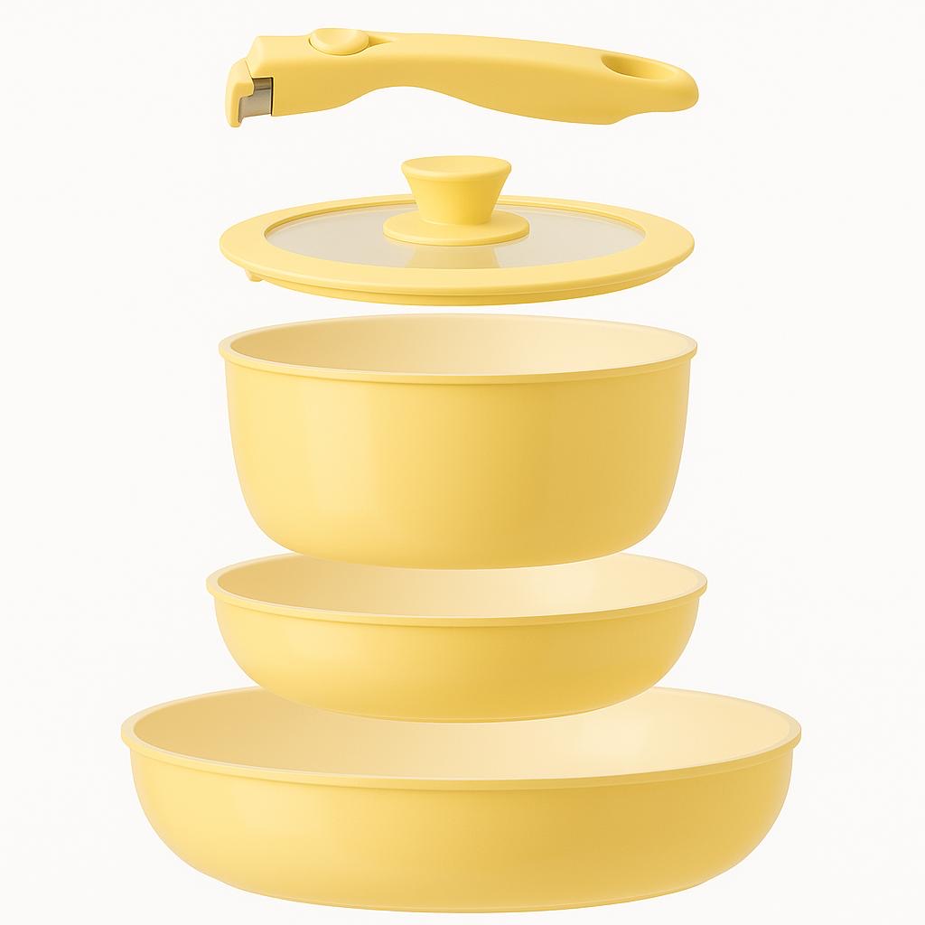 Genio Ceramic Cookware Set 8Pcs
