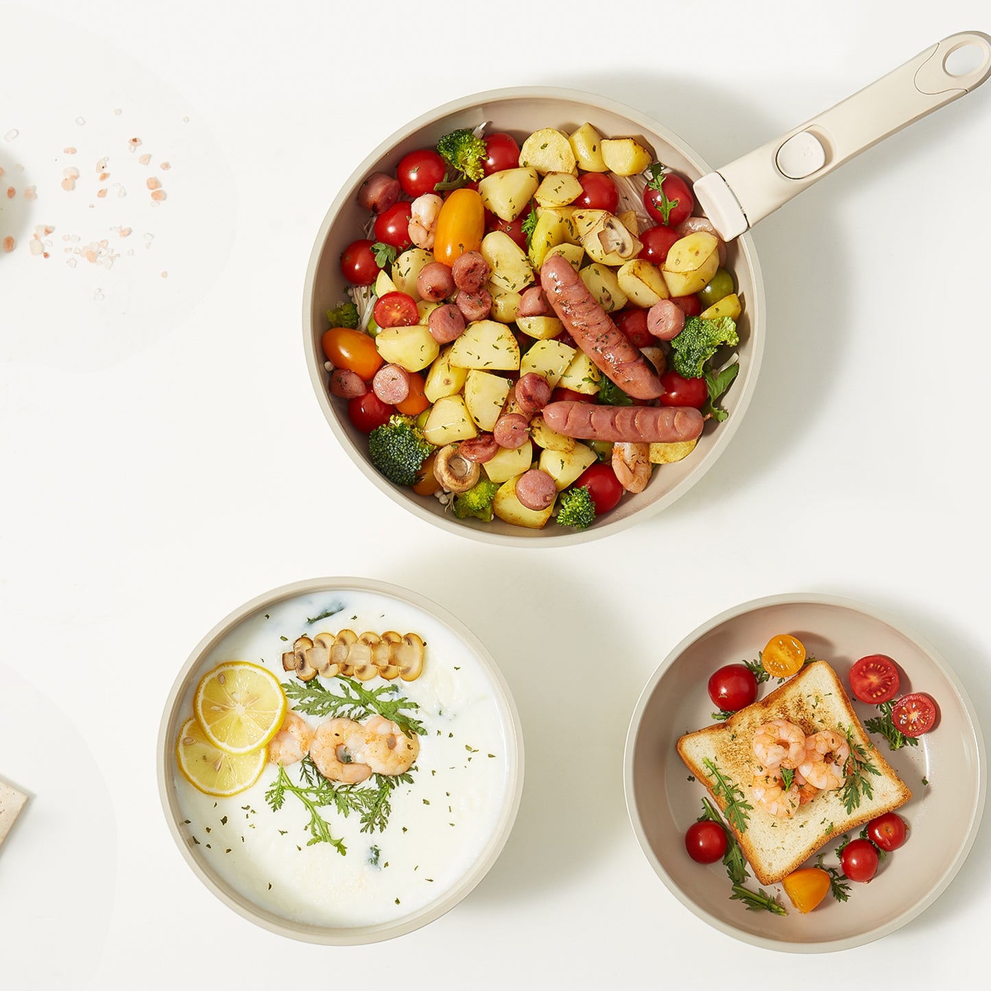 Genio Ceramic Cookware Set 8Pcs