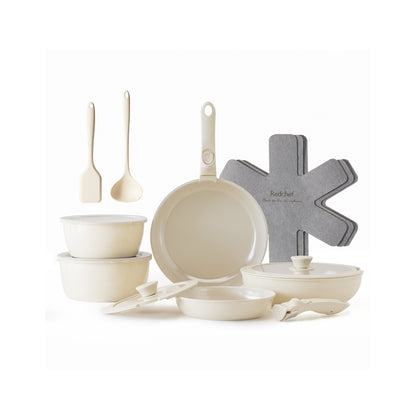 Genio Ceramic Cookware Set 16Pcs