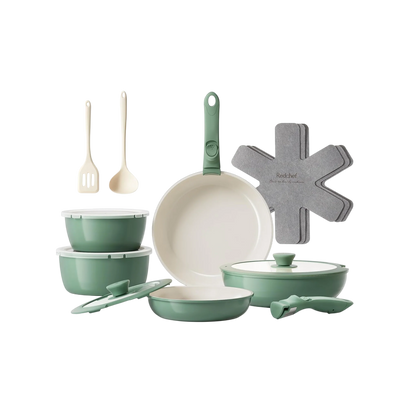 Genio Ceramic Cookware Set 16Pcs